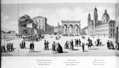 Vista di Monaco, 1869 da German School